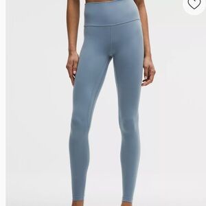 High-Waisted Blue Leggings
